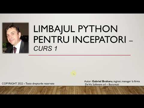 Limbajul Python Pentru Incepatori (Curs 1)