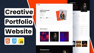 Creative Personal Portfolio Website Using HTML CSS JavaScript