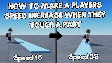 HOW TO MAKE A PLAYERS SPEED INCREASE WHEN THEY TOUCH A PART 🛠️ Roblox Studio Tutorial