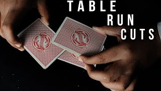 Table Run Cuts | Stripping The Deck Table Shuffle Tutorial (In Hindi)