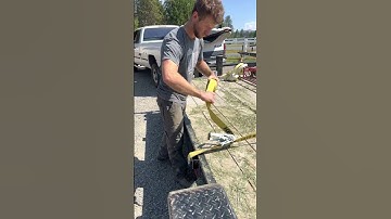 The Best Way To Tie The Tail End of a Ratchet Strap