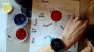 Color Wheel Painting Worksheet
