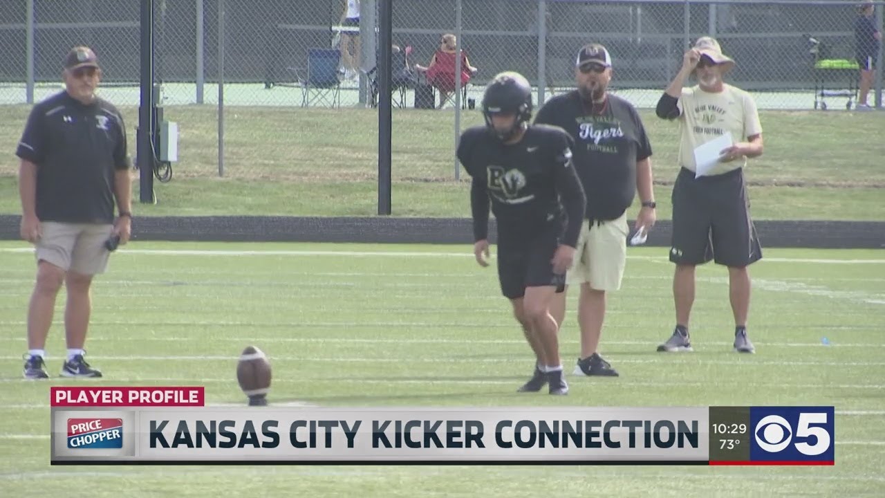 KC high school player kickin' it with Harrison Butker YouTube