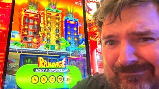I Upped My Bet On RAMPAGE Slot Machine And WON MASSIVELY! screenshot 4