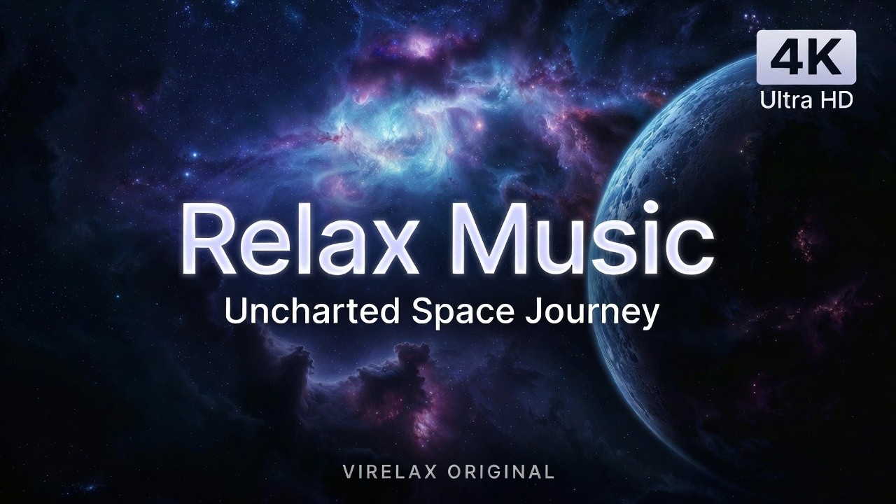 Uncharted Space Journey — Relax & Sleep Ambient Music with Dreamy Cosmic Visuals | 4K video