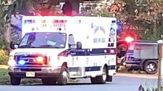 Lacey Township Police Lanoka Harbor Ems and Lanoka Harbor Fire Department on Scene of a Car vs Pole