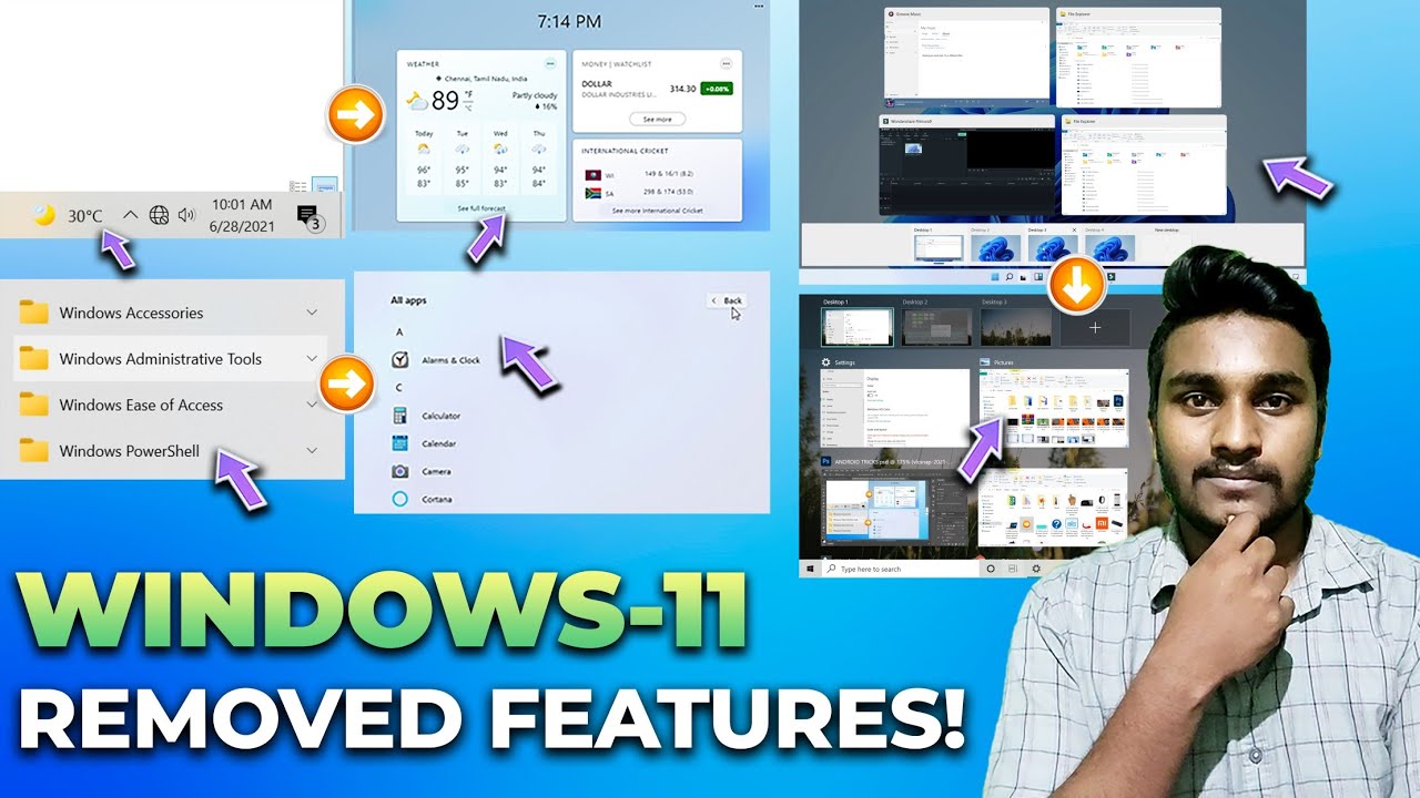Windows 10 To Windows 11 Removed Features என்னன்னா? - YouTube