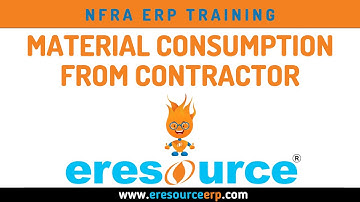 Create a document for Material Consumption from Sub Contractor?