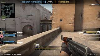 LOL great spray down of enemies (CSGO) (went worry)