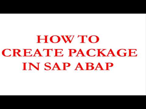 How to Create Package in SAP ABAP