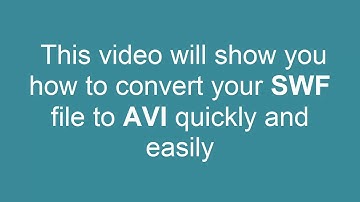 How to Convert SWF to AVI