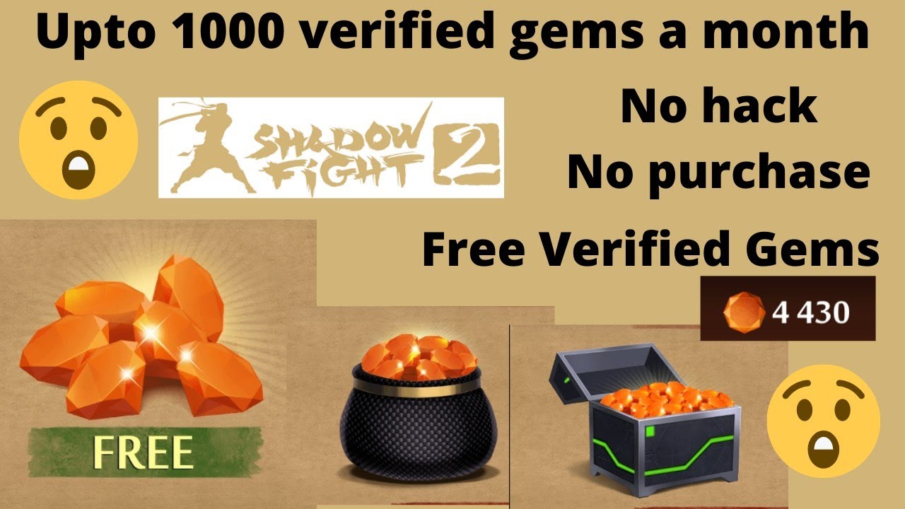 How To Add Free Verified Gems Daily in Shadow Fight 2 With Proofs , No ...