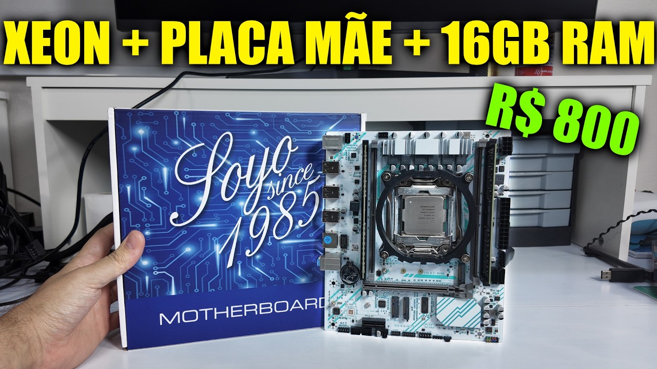 COMPREI O KIT XEON COMPLETO MAIS BARATO DO ALIEXPRESS EM 2026