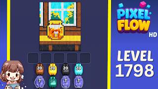 Pixel Flow Level 1798 Solution Walkthrough