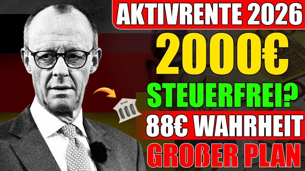 🔥💥 Aktivrente 2026 entlarvt: 2000€ steuerfrei oder nur 88€ Gewinn – die harte Wahrheit