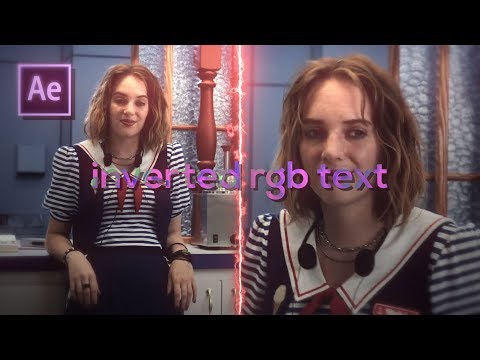 inverted rgb text | after effects tutorial