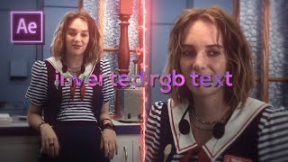 inverted rgb text | after effects tutorial