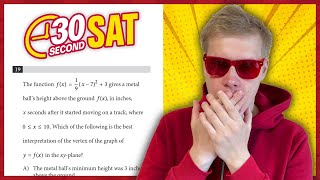 SAT | Test 4 Digital | Module 2 | Problem 19 - IN 30 SECONDS OR LESS