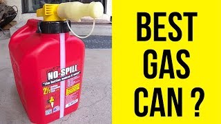 NO-SPILL Gas Can. Best Gas Can? Test & Review -Jonny DIY Wealth