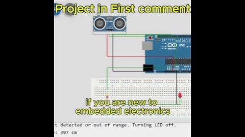 ONLINE SIMULATION!!! Arduino Ultrasonic Sensor