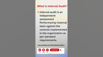What is Internal Audit ?? #infosecauditing #cybersecurity #iso #informationsecurity
