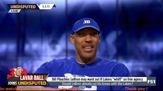 Undisputed | Lavar Ball React to Bill Plaschke: LeBron may want out if Lakers \\