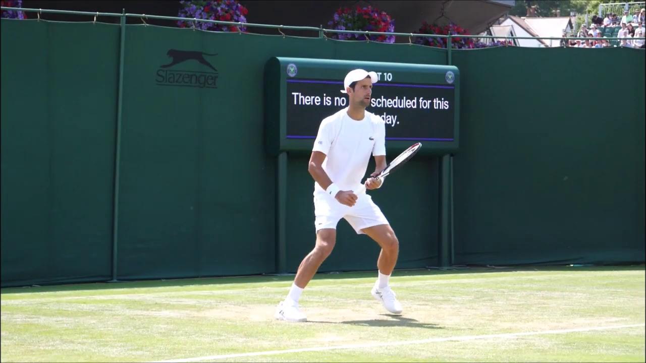 Novak Djokovic Forehands and Backhands In Slow Motion - YouTube