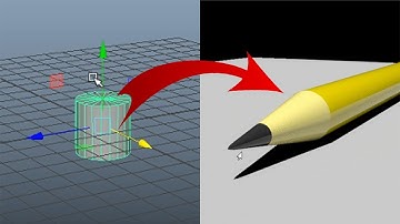 Maya for Beginners | Create 3d model of PENCIL from cylinder in MAYA |  Learn Maya | Arunpixart