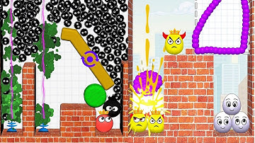 Hide Ball Brain Teaser & Draw To Smash Mix Gameplay MAX LEVEL