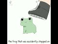 The Frog that was accidently stepped on || animation || TW!!