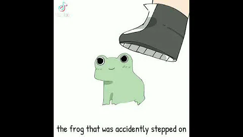 The Frog that was accidently stepped on || animation || TW!!