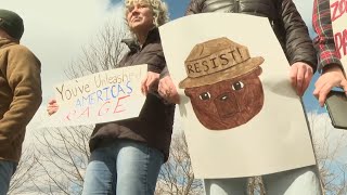 Park service employees protest after devastating DOGE cuts