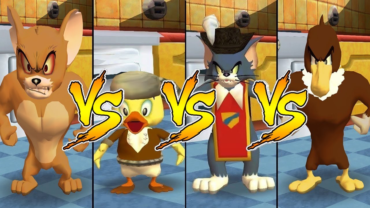 Tom and Jerry in War of the Whiskers Eagle Vs Tom Vs Duckling Vs Monster Jerry (Master Difficulty)