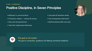 9. Positive Discipline - Final Summary