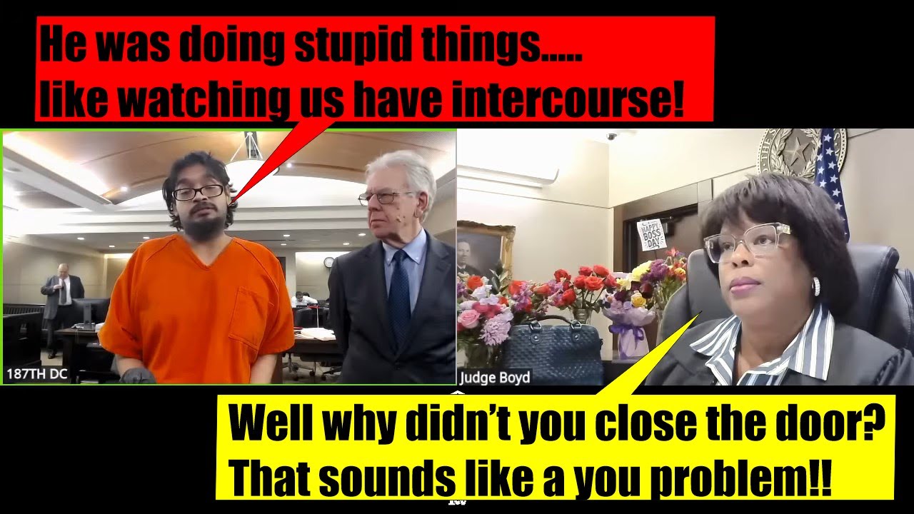 Судья Бойд разбирается с этим избивателем детей, который пытается переложить вину на жертву!!