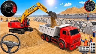 JCB Road Construction Gameplay 2026 - Build Roads in 3D