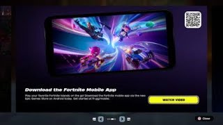 Fortnite Watch Video:  Download the Fortnte Mobile App screenshot 1