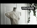 Fashion study of shape 11  how to make couture cut sleeve  pattern making  draping demo