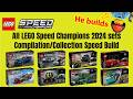 All LEGO Speed Champions 2024 sets Compilation/Collection Speed Build