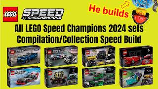 All LEGO Speed Champions 2024 sets Compilation/Collection Speed Build