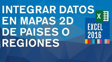 Cómo integrar automáticamente los datos en gráficos de mapas 2D de países o regiones en Excel 2016