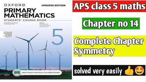 Chapter 14 || Symmetry || Oxford primary mathematics book 5