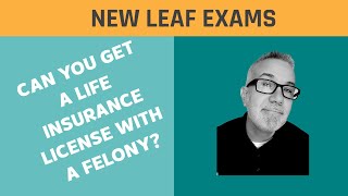 Can I Get a Life Insurance License with a Felony Conviction