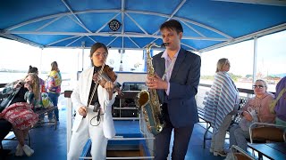 Речные прогулки по Енисею под саксофон и скрипку screenshot 3