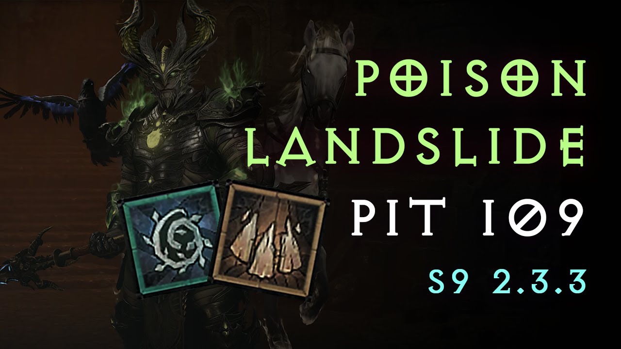 [Diablo 4] S9 Poison Landslide Druid Pit 109