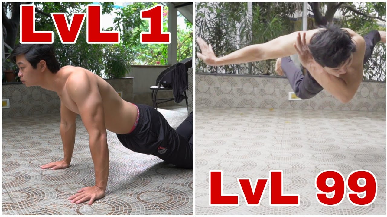 PUSH UPS Level 1 to 100 ( WHICH IS YOURS?) Beginner? Intermediate ...