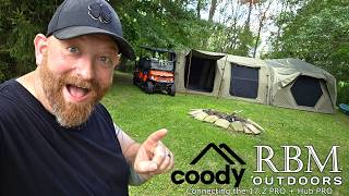 HOW TO CONNECT the Coody Hub Pro & 17.2 Pro Inflatable Luxury Tents to make one giant tent!