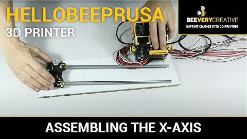 NEW - helloBEEprusa 3D printer: D - Assembling the X-axis