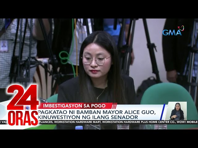 Pagkatao ni Bamban Mayor Alice Guo, kinuwestiyon ng ilang senador | 24 Oras class=