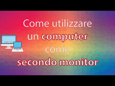 Video: Come Utilizzare Un Secondo Computer Come Monitor